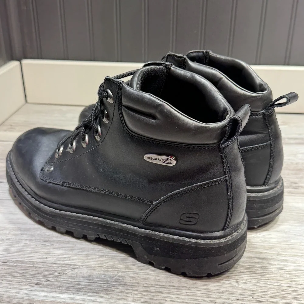 Skechers Men's Mariners-Pilot Black Utility Boot 4473EW Men's Sz 10.5 EXTRA WIDE